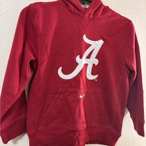 Nike Alabama Crimson Tide Red Hoodie with White Logo. Adult size M 12/14.